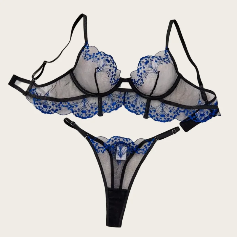 Fairy Lingerie Set Floral Embroidery Transparent Underwear Intimate Erotic Lingerie Beautiful See Through Lingerie Ultra Sexy
Fairy Lingerie Set Floral Embroidery Transparent Underwear Intimate Erotic Lingerie Beautiful See Through Lingerie Ultra Sexy