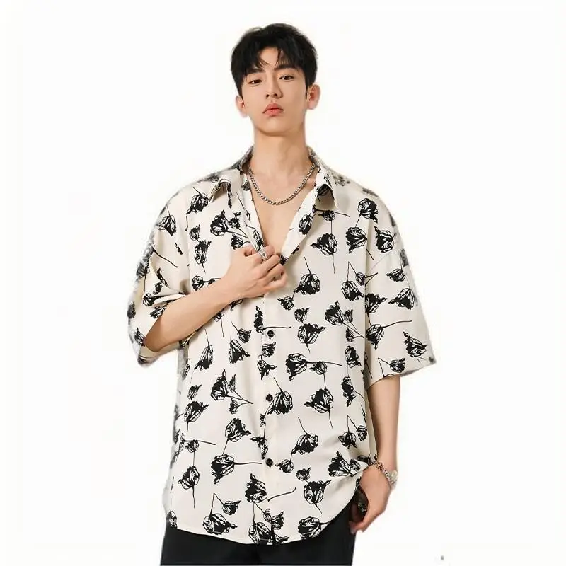 NF&ZG Ice silk thin floral shirt men's summer loose casual short-sleeved shirt American style handsome cardigan jacket
NF&ZG Ice silk thin floral shirt men's summer loose casual short-sleeved shirt American style handsome cardigan jacket