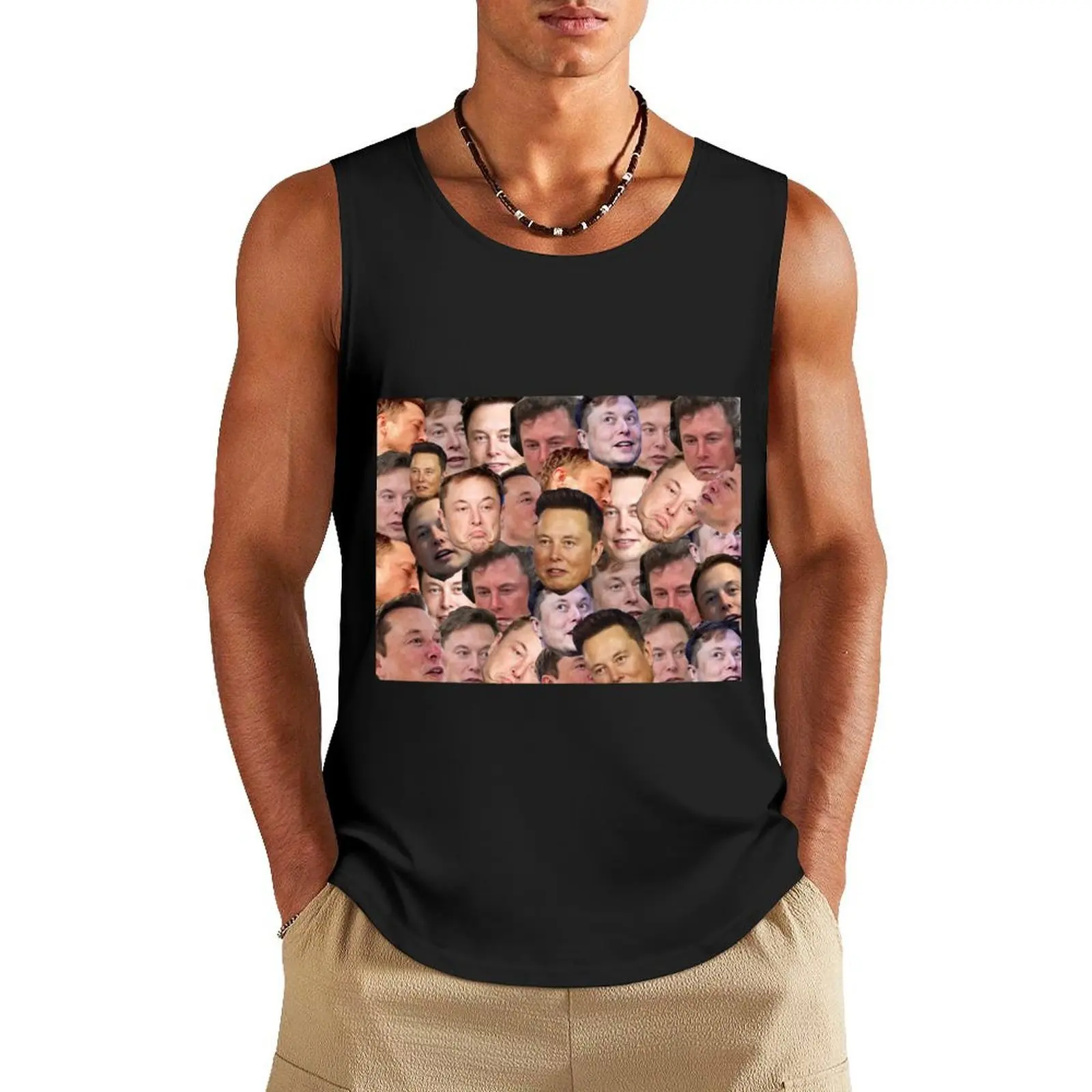 Elon Musk Collage Tank Top sleeveless Men's t-shirts gym Men's singlets cute tops
Elon Musk Collage Tank Top sleeveless Men's t-shirts gym Men's singlets cute tops