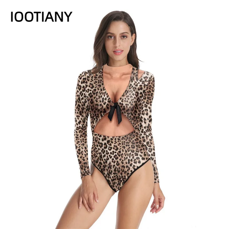 IOOTIANY Wild Leopard 3D Printed Women One-Piece Swimsuit Summer Casual Long Sleeve Beachwear Bathing Suit Sexy Tight Swimwear
IOOTIANY Wild Leopard 3D Printed Women One-Piece Swimsuit Summer Casual Long Sleeve Beachwear Bathing Suit Sexy Tight Swimwear