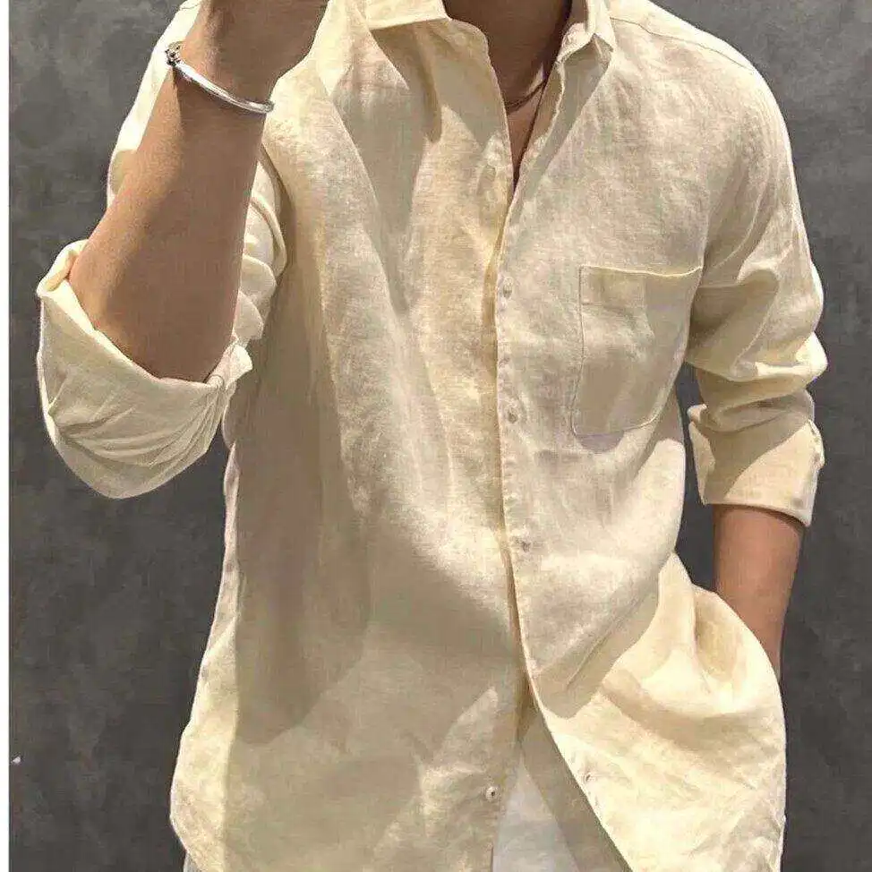 Men's Casual Cotton Linen Shirt Thin Breathable Loose Long Sleeve Workwear Sun Protection Open Cardigan City Walk Style
Men's Casual Cotton Linen Shirt Thin Breathable Loose Long Sleeve Workwear Sun Protection Open Cardigan City Walk Style