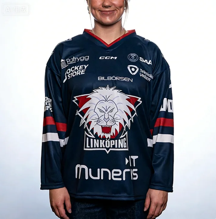 MOTOSwedish Ice Hockey League Men's Long-Sleeved Ice Hockey Jersey Linköping HC Kit T-Shirt Quick Drying Long Sleeve Home Jersey
MOTOSwedish Ice Hockey League Men's Long-Sleeved Ice Hockey Jersey Linköping HC Kit T-Shirt Quick Drying Long Sleeve Home Jersey