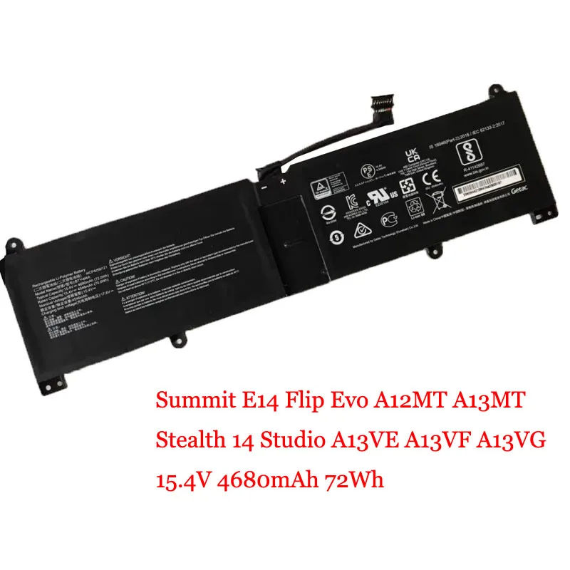 Аккумулятор для ноутбука MSI edition E14 Flip Evo A12MT A13MT Stealth 14 Studio A13VE A13VF A13VG 15,4 в 4680 мАч 72 Вт/ч Новинка
Аккумулятор для ноутбука MSI edition E14 Flip Evo A12MT A13MT Stealth 14 Studio A13VE A13VF A13VG 15,4 в 4680 мАч 72 Вт/ч Новинка