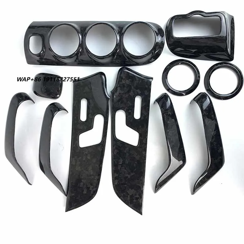 Forged Carbon Fiber Car Interior Set 12 Pieces Center Console Cover Inner Door Handle Air Conditioner for A45
Forged Carbon Fiber Car Interior Set 12 Pieces Center Console Cover Inner Door Handle Air Conditioner for A45