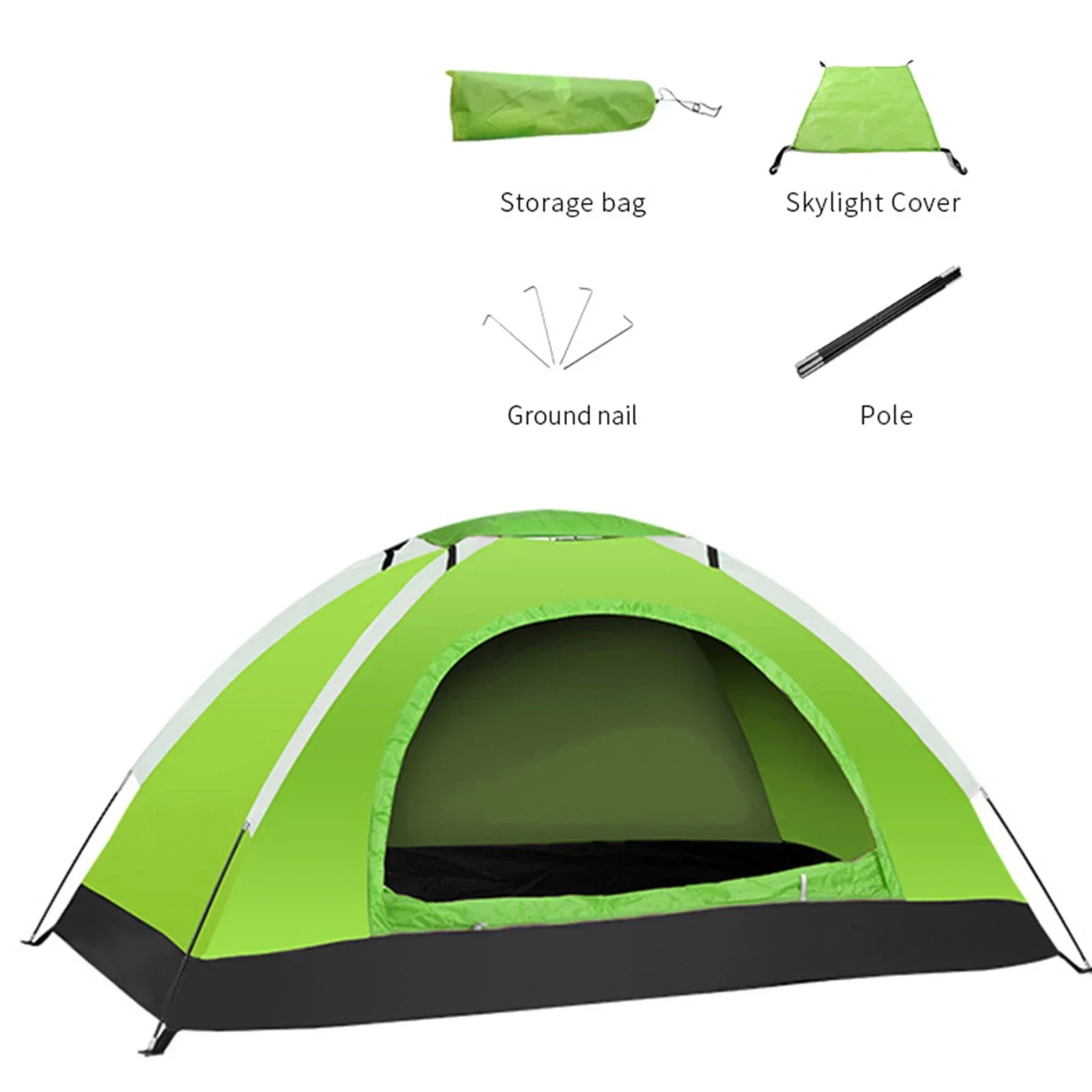 1pc Ultralight Single Layer Camping Tent Portable Hiking UV Coating Fishing Backpacking Travel Rooms 1/2 Mortgage
1pc Ultralight Single Layer Camping Tent Portable Hiking UV Coating Fishing Backpacking Travel Rooms 1/2 Mortgage