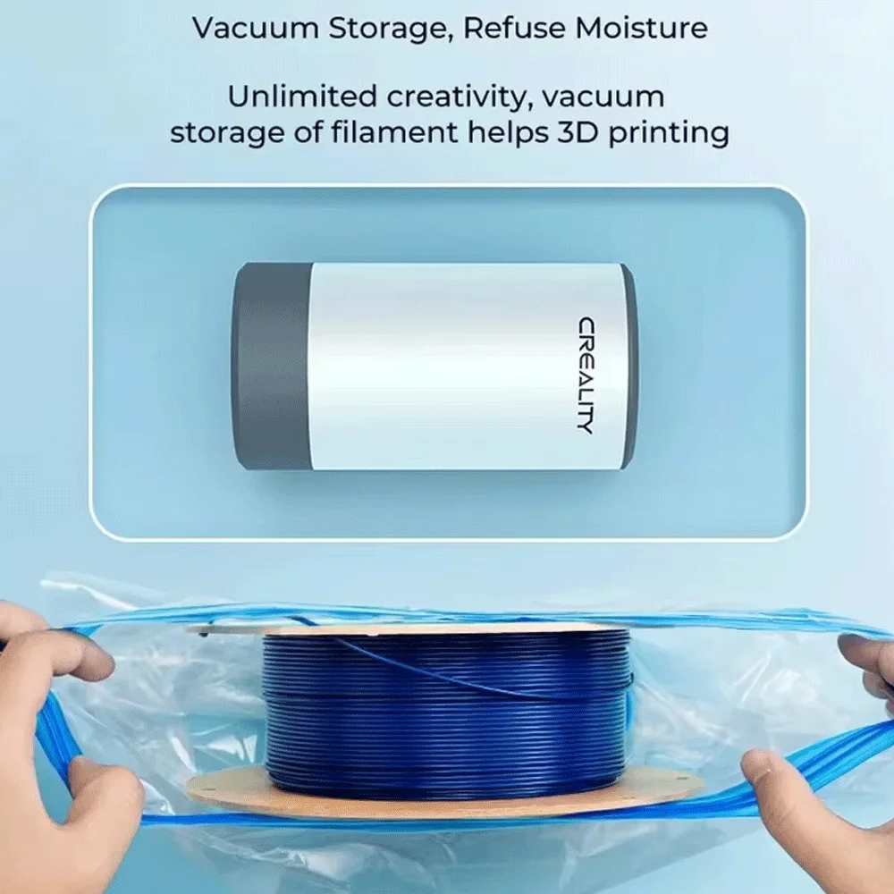 CREALITY Official 3D Printer Filament Storage Vacuum Bag PLA ABS TPU Dryer Safekeep Humidity Resistant 3D Printer Parts
CREALITY Official 3D Printer Filament Storage Vacuum Bag PLA ABS TPU Dryer Safekeep Humidity Resistant 3D Printer Parts