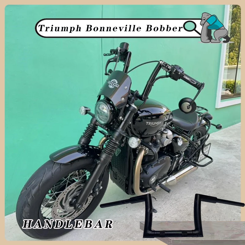 Motorcycle 22mm thick handle Ape Hanger handlebar compatible For Triumph Bonneville Bobber height of modified handlebar
Motorcycle 22mm thick handle Ape Hanger handlebar compatible For Triumph Bonneville Bobber height of modified handlebar