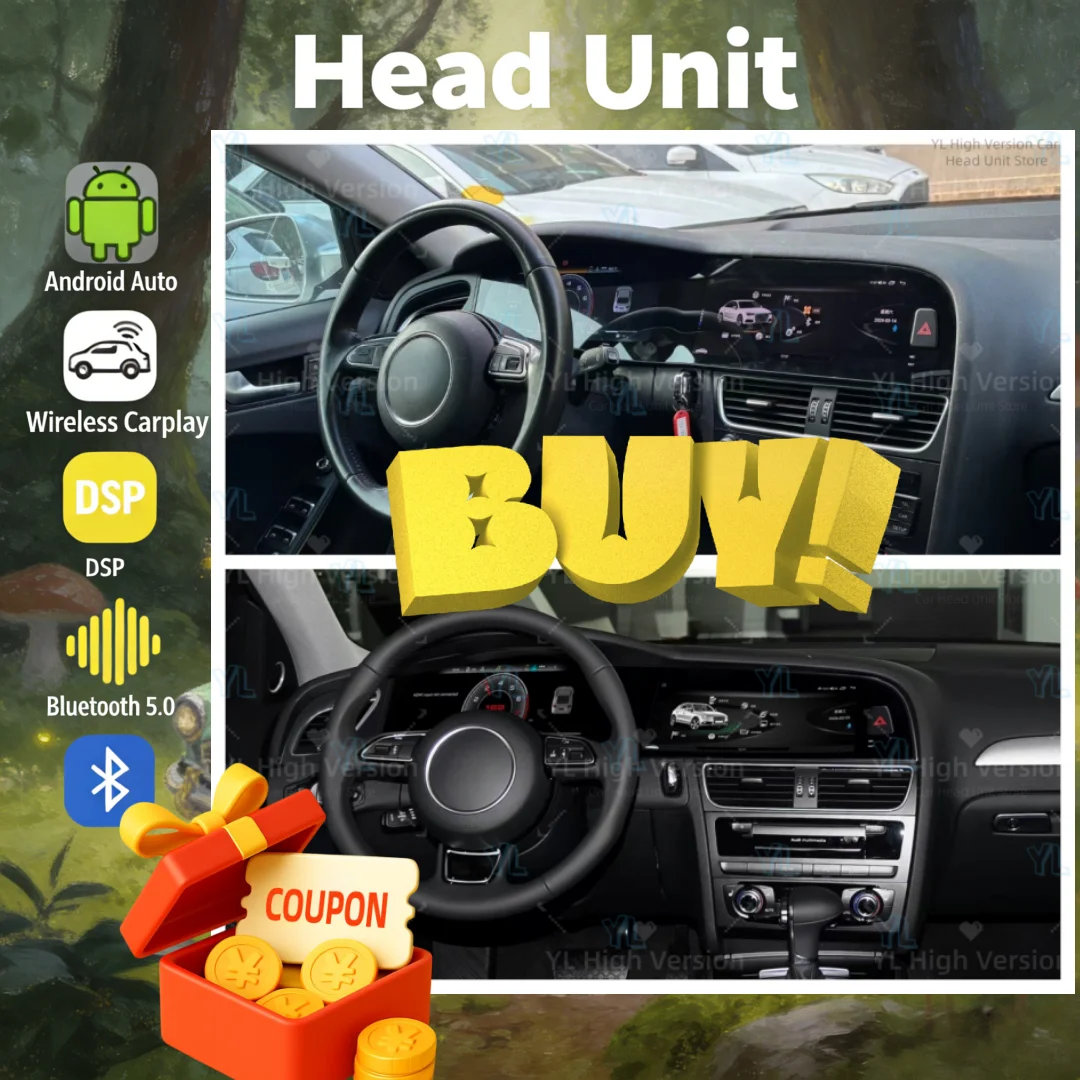 Двухэкранный Android 14 для Audi A4 A4L 2009-2016, автомобильная мультимедийная система с Android Auto, беспроводным CarPlay, GPS, стерео, аудио DSP.
Двухэкранный Android 14 для Audi A4 A4L 2009-2016, автомобильная мультимедийная система с Android Auto, беспроводным CarPlay, GPS, стерео, аудио DSP.