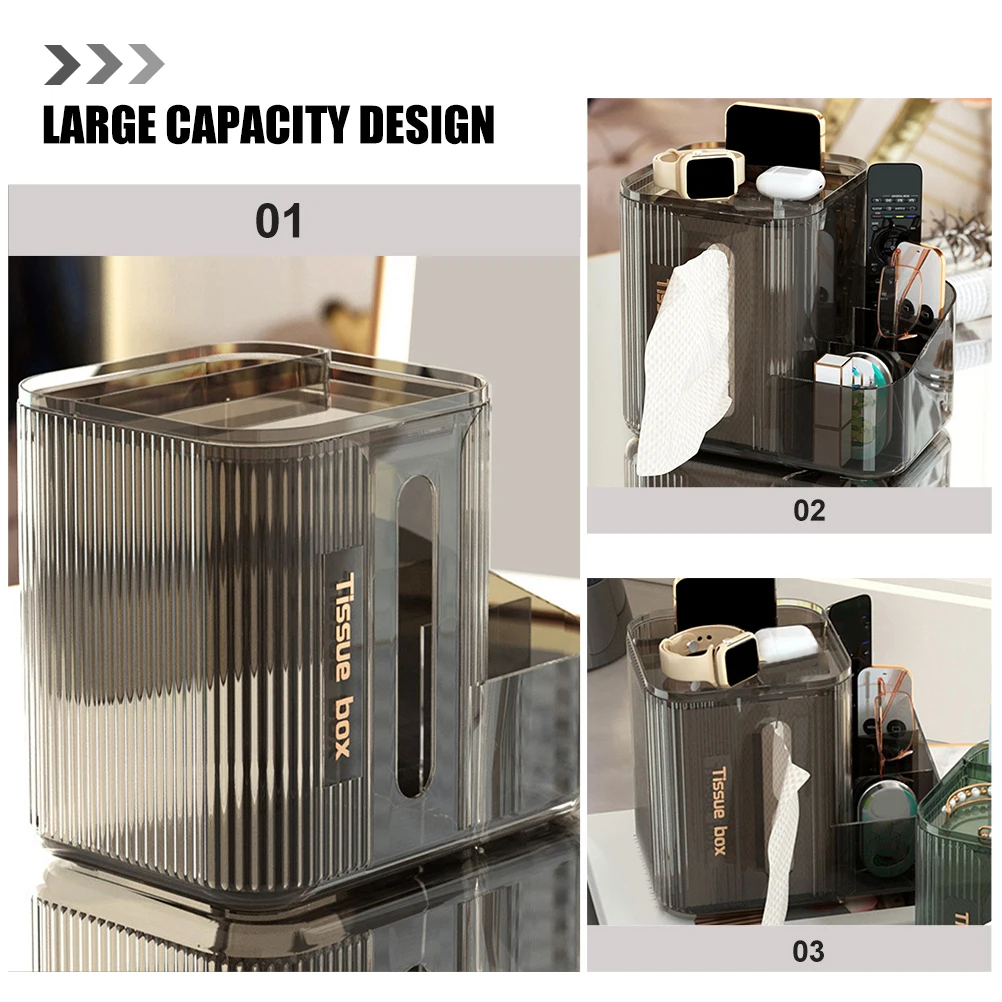 Tissue Box Napkin Holder ganizer Free Punch Transparent Storage Container Desk Home Office Supplies Large Capacity
Tissue Box Napkin Holder ganizer Free Punch Transparent Storage Container Desk Home Office Supplies Large Capacity