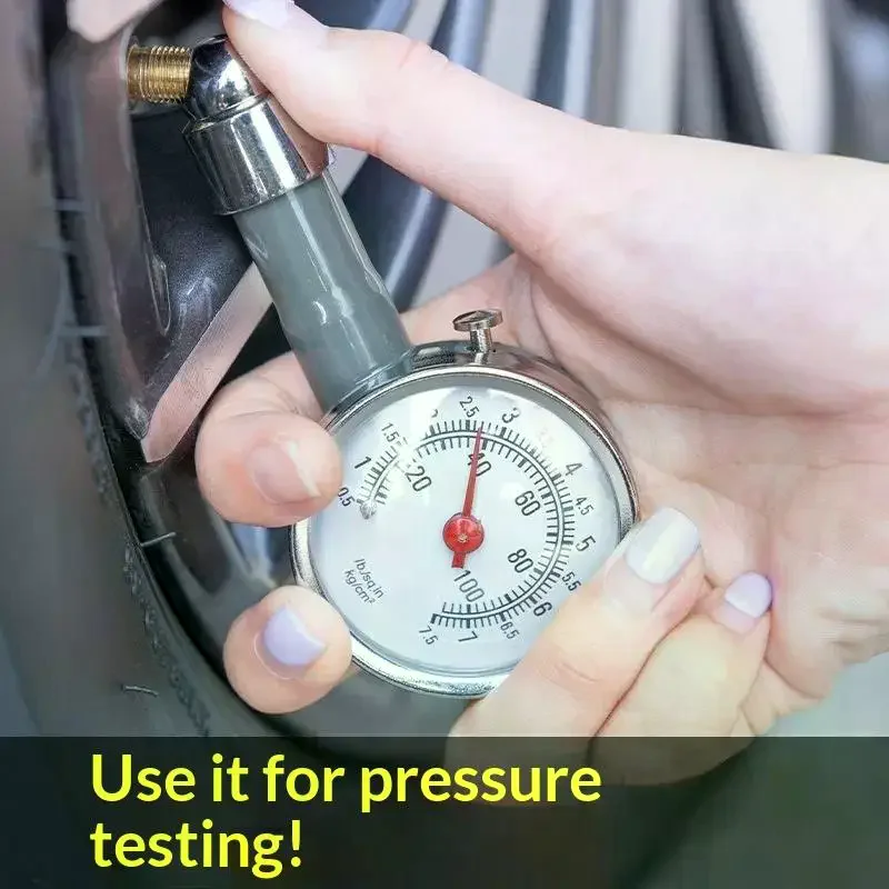 Car Tire Pressure Gauge Stainless Steel Inflation Pressure Gauge High Precision Meter Detector Repair Tools For Mechanical Tires
Car Tire Pressure Gauge Stainless Steel Inflation Pressure Gauge High Precision Meter Detector Repair Tools For Mechanical Tires