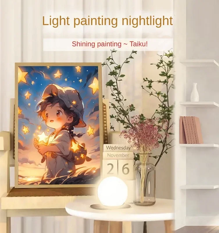 Home Decoration Lighting DIY sun painting nightlight living room bed decoration Bedroom light painting wall decoration
Home Decoration Lighting DIY sun painting nightlight living room bed decoration Bedroom light painting wall decoration