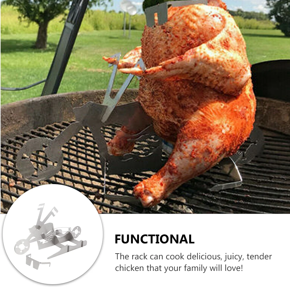 Portable BBQ for Roast Chicken Turkey Standing Grill Stainless Steel Camping Outdoor Chicken Barbecue Stand Parties
Portable BBQ for Roast Chicken Turkey Standing Grill Stainless Steel Camping Outdoor Chicken Barbecue Stand Parties