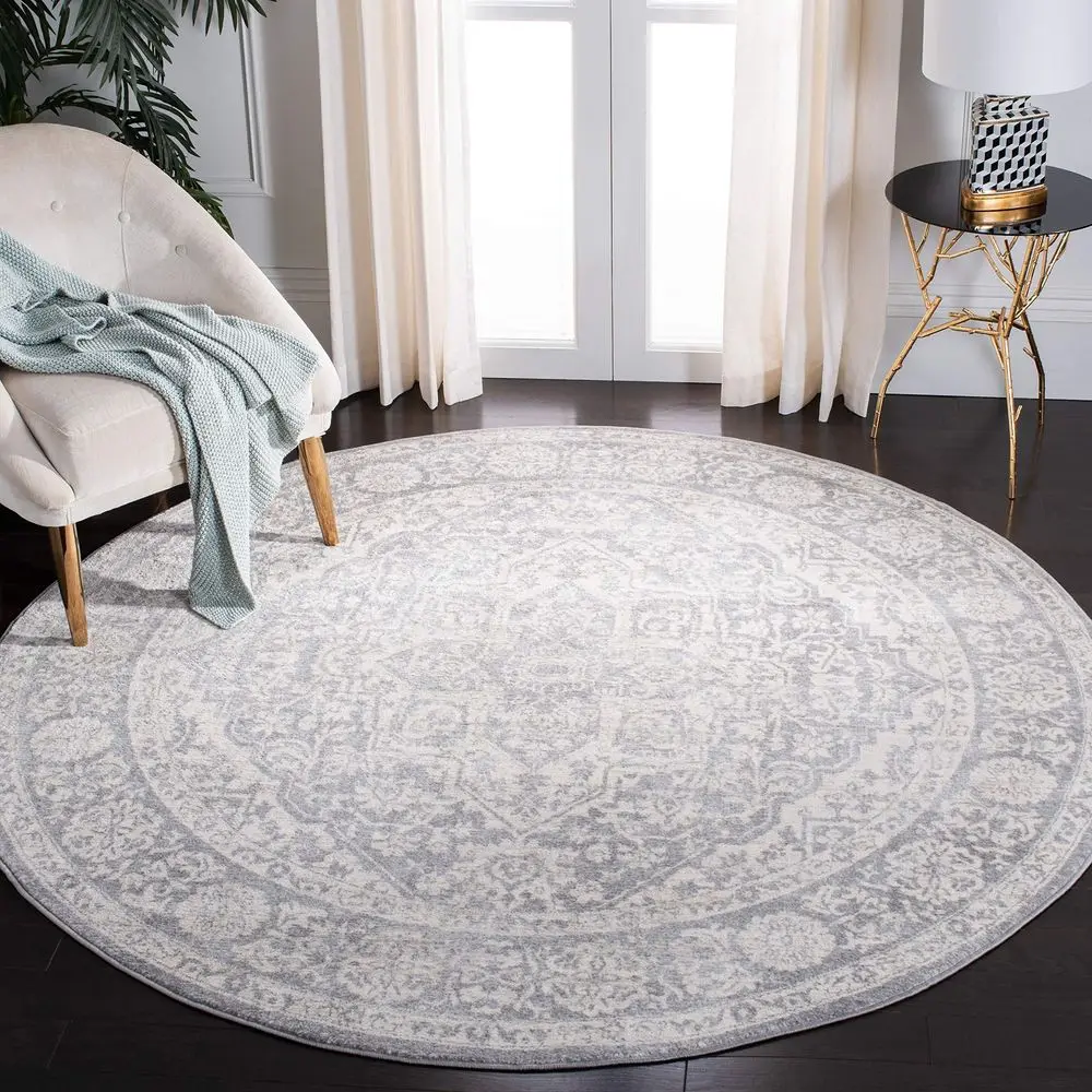 Brentwood Collection Area Rug 10 Round, Light Grey amp Ivory, Medallion Distressed Design, NonShedding amp Easy Care, Ideal for
Brentwood Collection Area Rug 10 Round, Light Grey amp Ivory, Medallion Distressed Design, NonShedding amp Easy Care, Ideal for