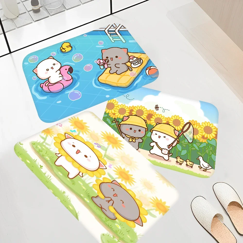 Mochi Cat Peach and Goma Floor Mat Bath Mat Nordic Style Home Doormat Bathroom-Toilet Mats Bedroom Welcome Doormat
Mochi Cat Peach and Goma Floor Mat Bath Mat Nordic Style Home Doormat Bathroom-Toilet Mats Bedroom Welcome Doormat