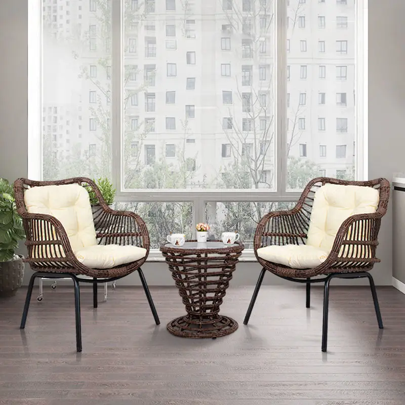 Tea Table and Chairs, Combination Set Outdoor Courtyard, Rattan Weaving Chairs, Terrace, Three-piece Set, Combination Furniture
Tea Table and Chairs, Combination Set Outdoor Courtyard, Rattan Weaving Chairs, Terrace, Three-piece Set, Combination Furniture