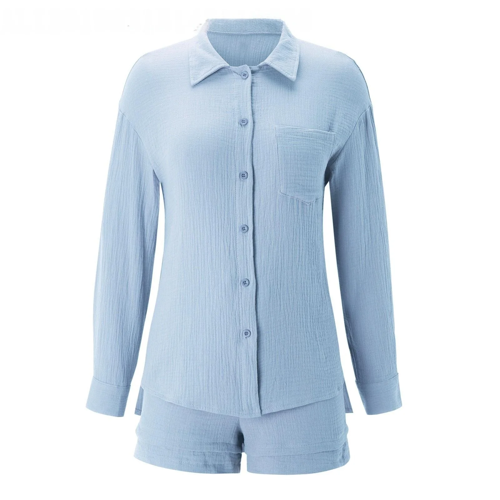 Women's Pleated Fabric Lapel Long Sweed Shirt High Fashion Set Three Pieces Long Sleeve Commute Style Pure Color Winter Outfit
Women's Pleated Fabric Lapel Long Sweed Shirt High Fashion Set Three Pieces Long Sleeve Commute Style Pure Color Winter Outfit