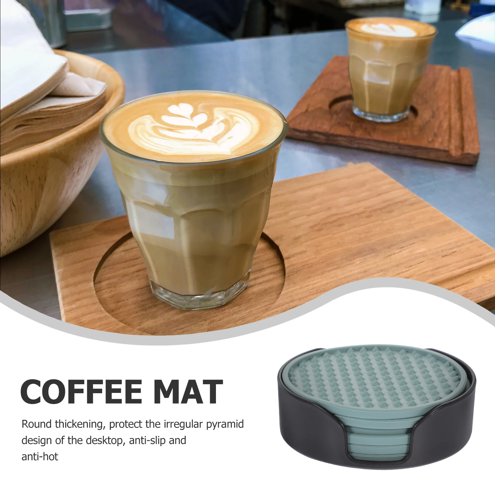 1 set 1 Set Round Silicone Cup Coaster Heat-Resistant Anti-Slip Tumbler Pads Thick Table Mats For Home Kitchen
1 set 1 Set Round Silicone Cup Coaster Heat-Resistant Anti-Slip Tumbler Pads Thick Table Mats For Home Kitchen