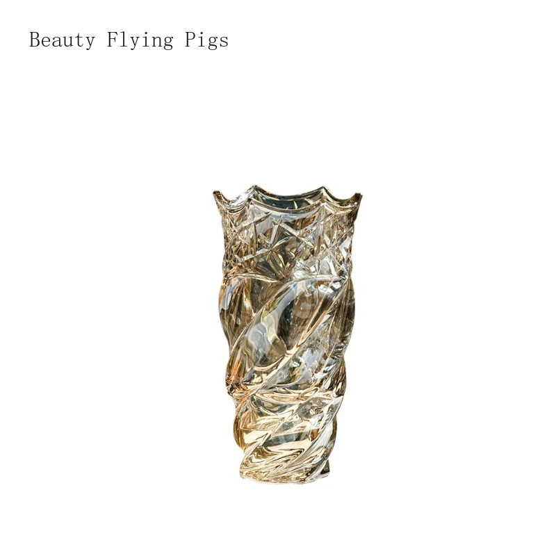 1PCS European Transparent Creative Glass Vase Living Room Dining Table Office Desktop Decoration home decoration
1PCS European Transparent Creative Glass Vase Living Room Dining Table Office Desktop Decoration home decoration