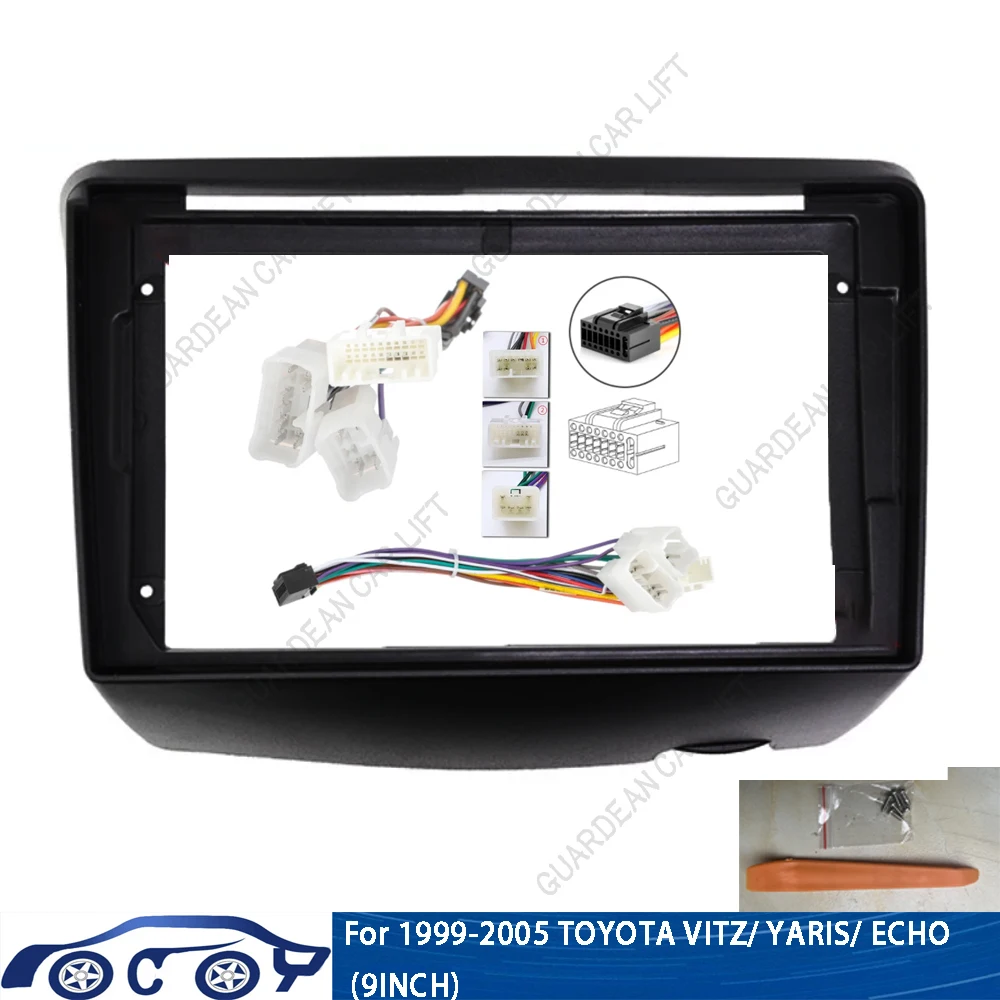 Автомобильный радиоприемник 9 дюймов, облицовка для 1999-2005 TOYOTA VITZ/ YARIS/ ECHO, Android, GPS, MP5, стереопроигрыватель, 2 Din, панель приборной панели, рамка I
Автомобильный радиоприемник 9 дюймов, облицовка для 1999-2005 TOYOTA VITZ/ YARIS/ ECHO, Android, GPS, MP5, стереопроигрыватель, 2 Din, панель приборной панели, рамка I