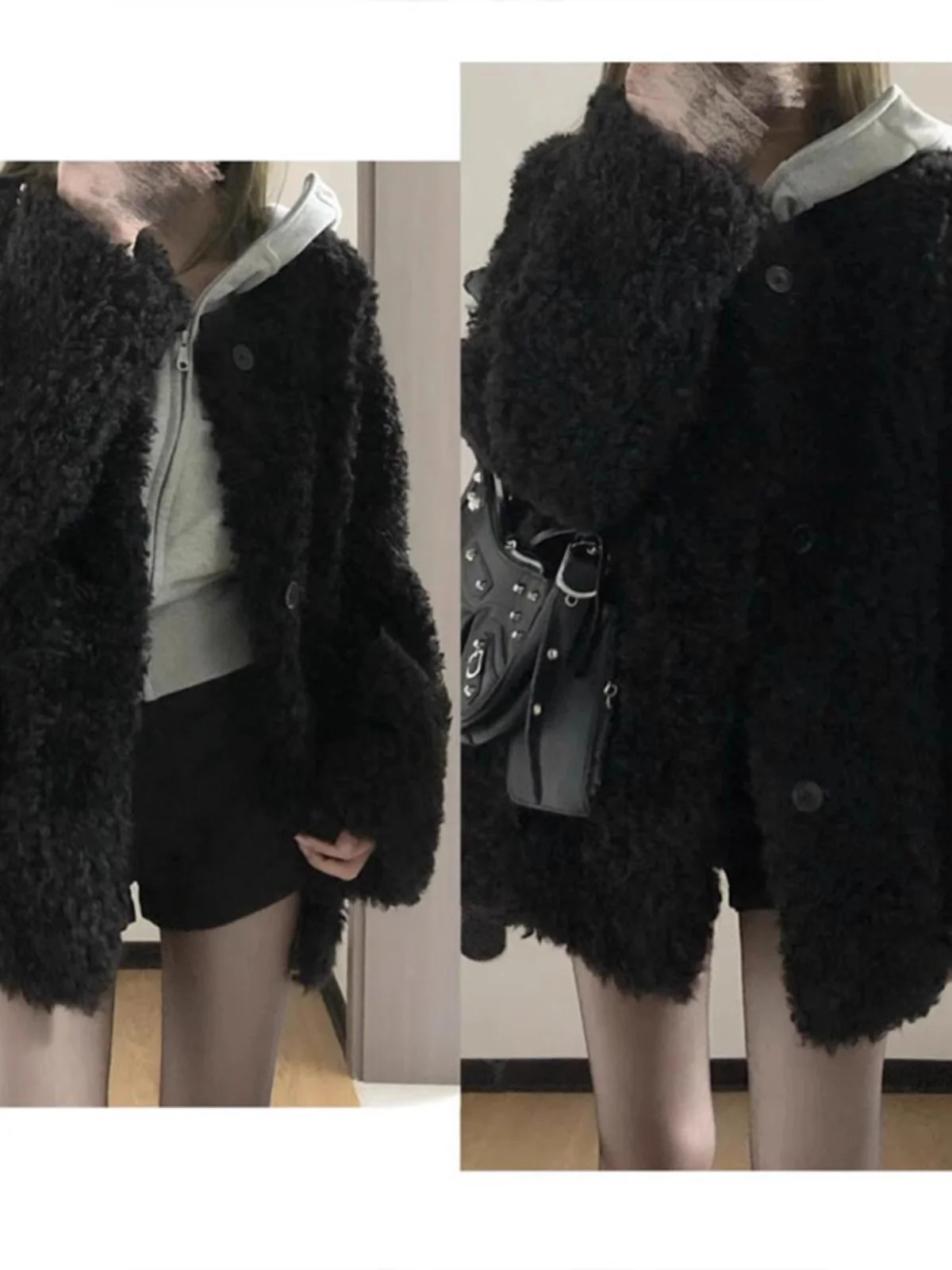 Tweed Jacket Elegant Autumn Womens Spring Polyester Safari Sleeves Flared Slim-Fitting Fur-Collar Ruffles Tied Dancing Womans OL
Tweed Jacket Elegant Autumn Womens Spring Polyester Safari Sleeves Flared Slim-Fitting Fur-Collar Ruffles Tied Dancing Womans OL