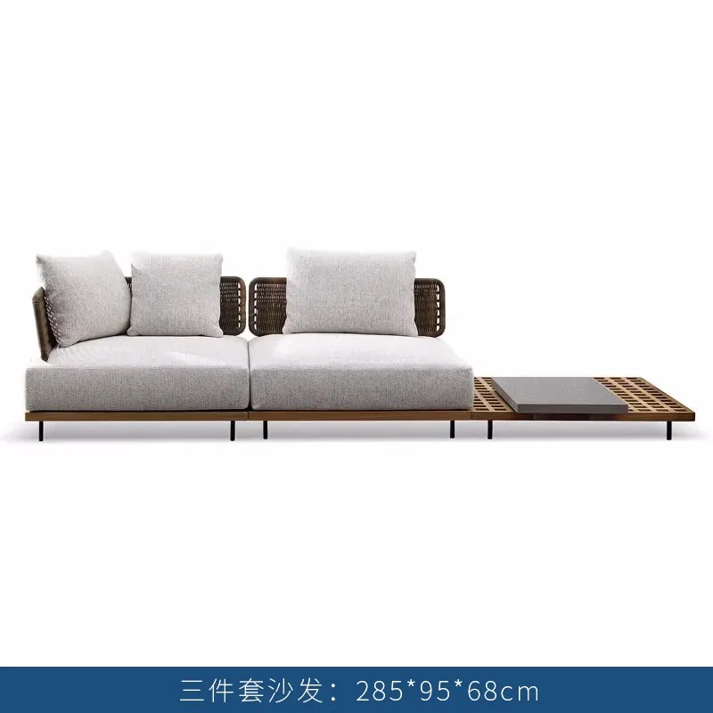 Outdoor courtyard sofa rattan teak sofa villa garden hotel outdoor leisure sofa chair coffee table combination
Outdoor courtyard sofa rattan teak sofa villa garden hotel outdoor leisure sofa chair coffee table combination