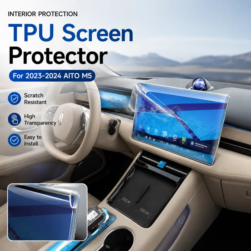Interior Protection TPU Film for 2023-2024 AITO M5 Navigation Screen Car Accessories Easy Installation, Replacement Parts
Interior Protection TPU Film for 2023-2024 AITO M5 Navigation Screen Car Accessories Easy Installation, Replacement Parts