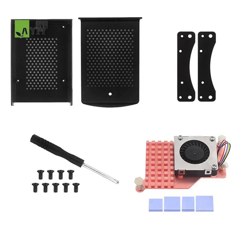 AY14 -For Raspberry Pi 5 Aluminum Alloy Case Metal Shell Heatsink With Cooling Fan For Raspberry Pi 5
AY14 -For Raspberry Pi 5 Aluminum Alloy Case Metal Shell Heatsink With Cooling Fan For Raspberry Pi 5