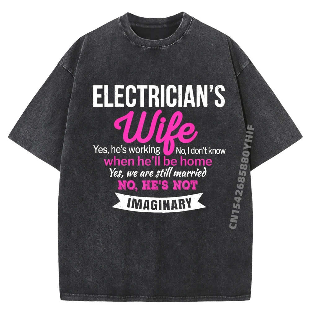 Electrician Is Wife Funny Anniversary Birthday Halloween Comfortable Mens Graphic Tees Printed Tops Funny Washed T-shirts Men
Electrician Is Wife Funny Anniversary Birthday Halloween Comfortable Mens Graphic Tees Printed Tops Funny Washed T-shirts Men