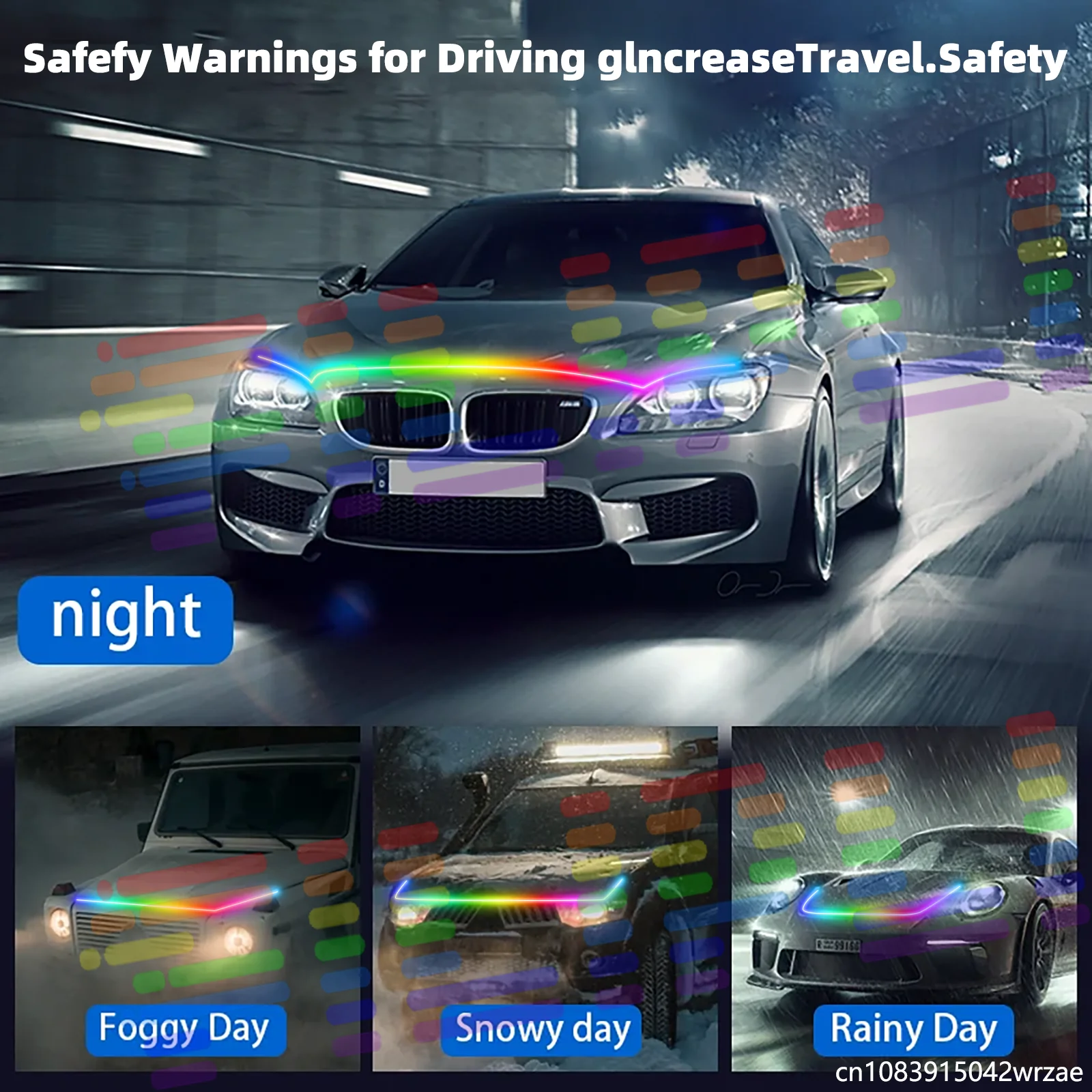 LED Car Hood Light Color Streamer-Style Turn Signal and Startup Function Supports Controller Control Car Interior Ambient Light
LED Car Hood Light Color Streamer-Style Turn Signal and Startup Function Supports Controller Control Car Interior Ambient Light
