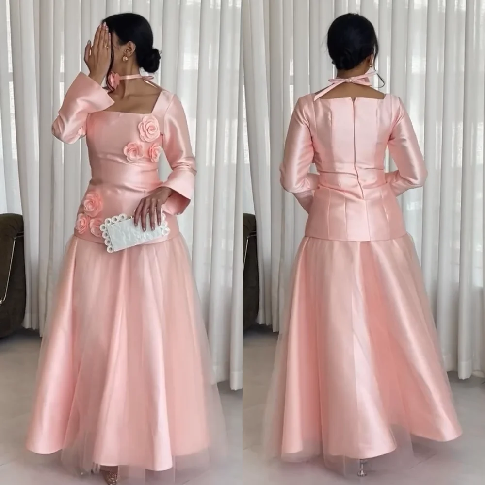 Customized Sparkle Charmeuse Pleat Flower A-line Square Neck Long Dresses Bespoke Occasion Casual High Quality
Customized Sparkle Charmeuse Pleat Flower A-line Square Neck Long Dresses Bespoke Occasion Casual High Quality