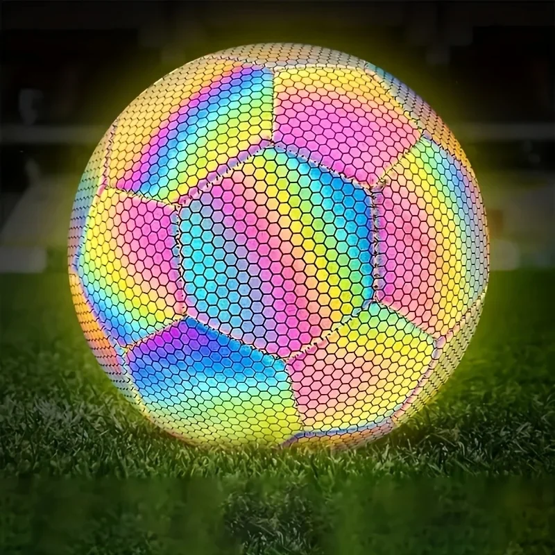 1PC Size 5 Reflective Soccer Ball Luminous Colorful Training Football for Indoor And Outdoor Use....
1PC Size 5 Reflective Soccer Ball Luminous Colorful Training Football for Indoor And Outdoor Use....