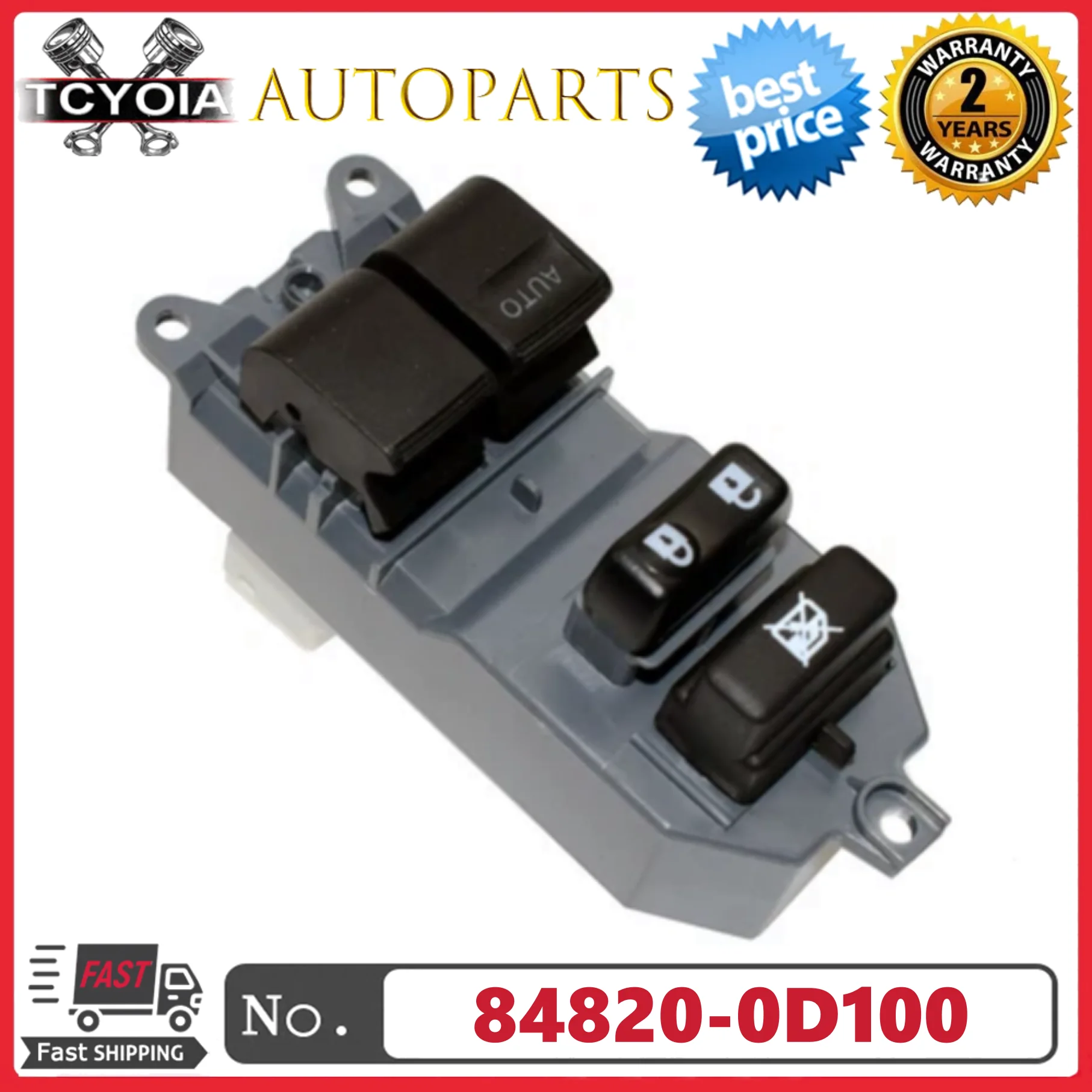 84820-0D100 848200D100 Power Window Switch For TOYOTA Yaris Corolla Camry 2005-2015
84820-0D100 848200D100 Power Window Switch For TOYOTA Yaris Corolla Camry 2005-2015
