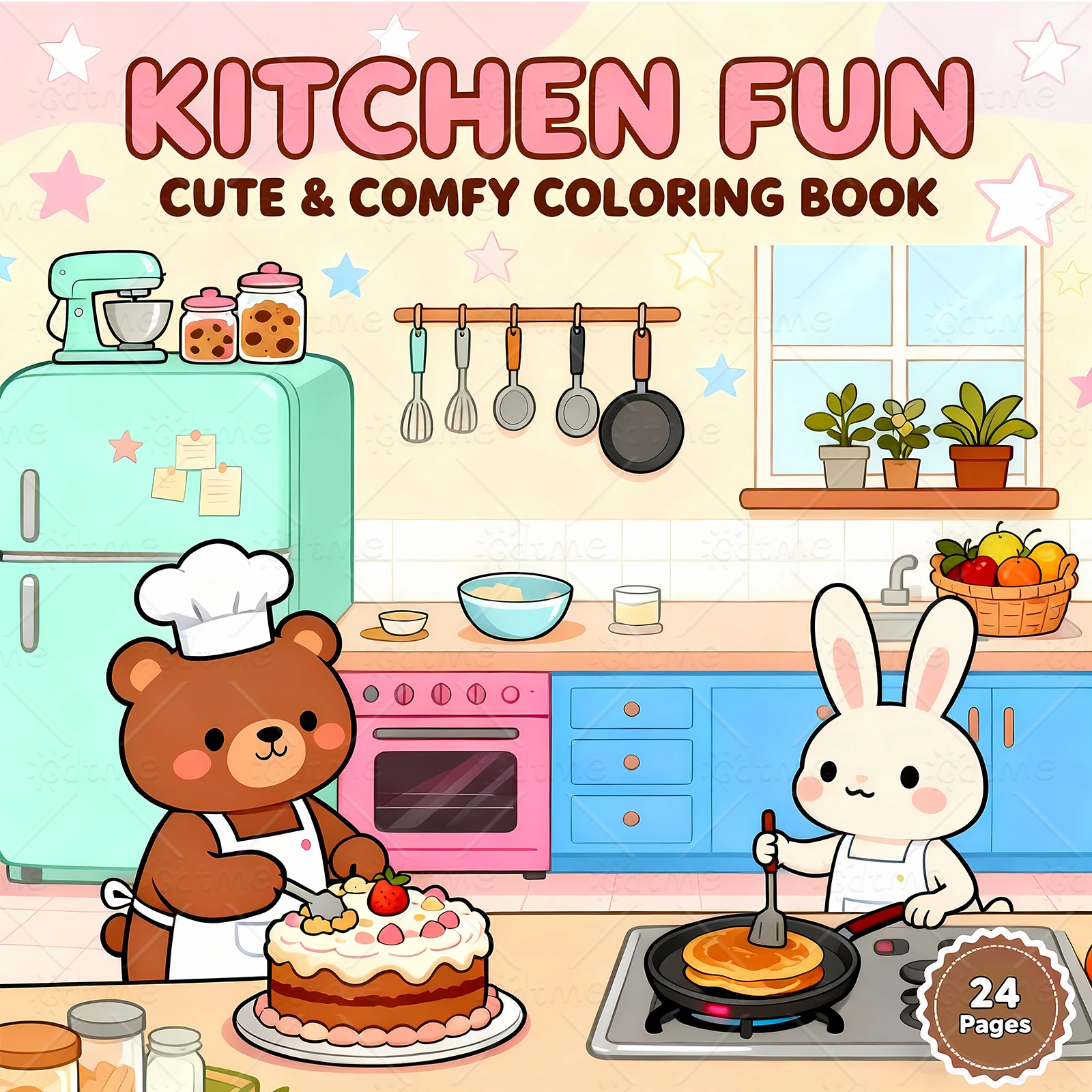 KITCHEN FUN книжка-раскраска для взрослых с мультяшными смелыми и простыми узорами для релаксации, детские книги для рисования своими руками
KITCHEN FUN книжка-раскраска для взрослых с мультяшными смелыми и простыми узорами для релаксации, детские книги для рисования своими руками