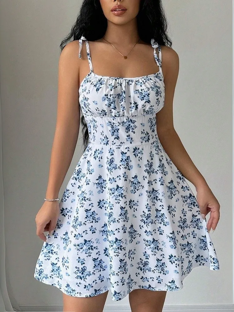 Resort Style Short Floral Print Halter Dress 2026 Summer New Fashion Sleeveless Women Skirt Style Mid-Waist Floral A-Line Skirt
Resort Style Short Floral Print Halter Dress 2026 Summer New Fashion Sleeveless Women Skirt Style Mid-Waist Floral A-Line Skirt