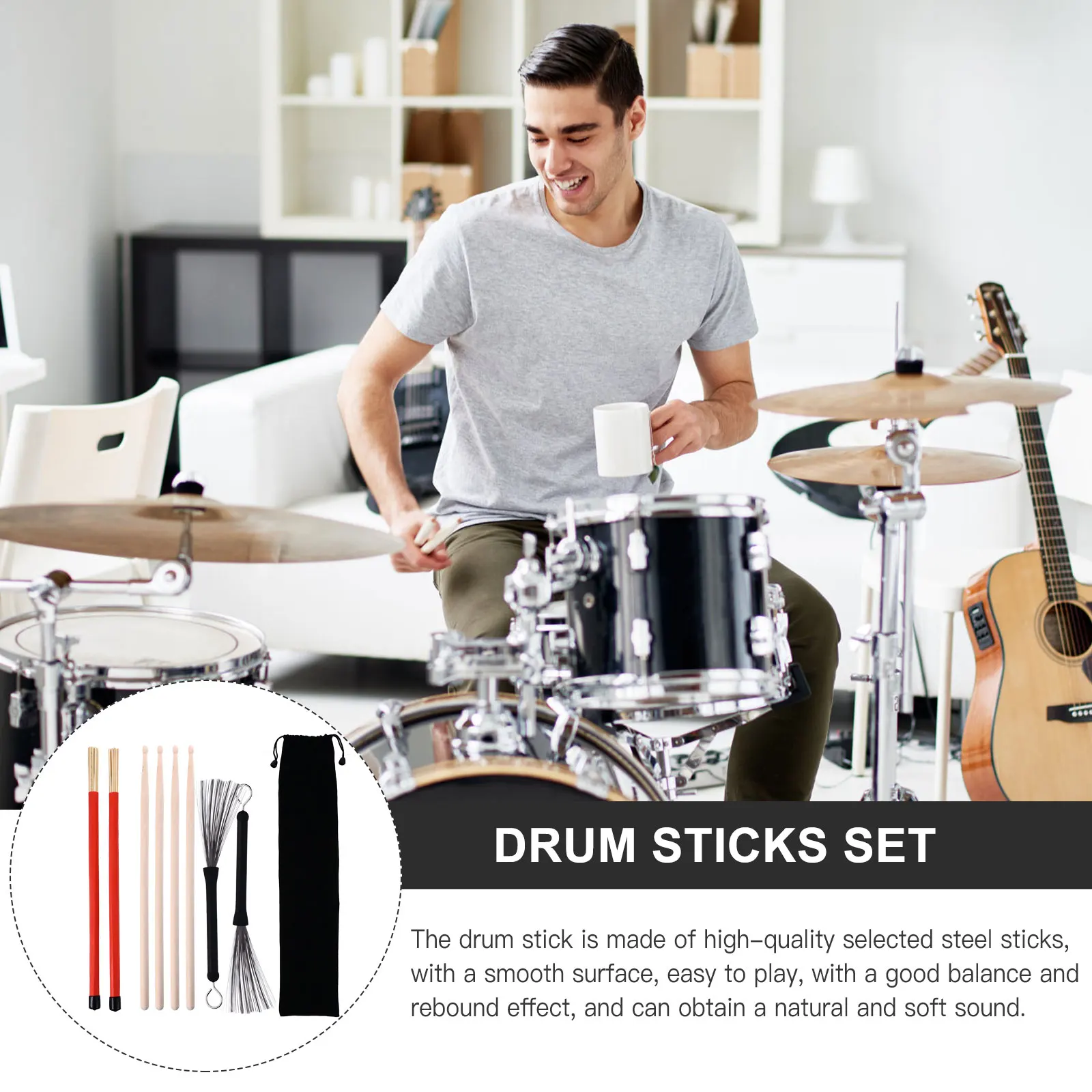 Drum Sticks and Brushes Drumstick Pedal Wire Retractable Steel Drumsticks for Electronic Child
Drum Sticks and Brushes Drumstick Pedal Wire Retractable Steel Drumsticks for Electronic Child