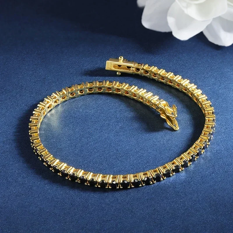 3/4/5/6.5mm Black Moissanite Tennis Bracelet For Men Women S925 Silver Bracelet 18K Gold Plated Hip Hop Link Chain Jewelry
3/4/5/6.5mm Black Moissanite Tennis Bracelet For Men Women S925 Silver Bracelet 18K Gold Plated Hip Hop Link Chain Jewelry
