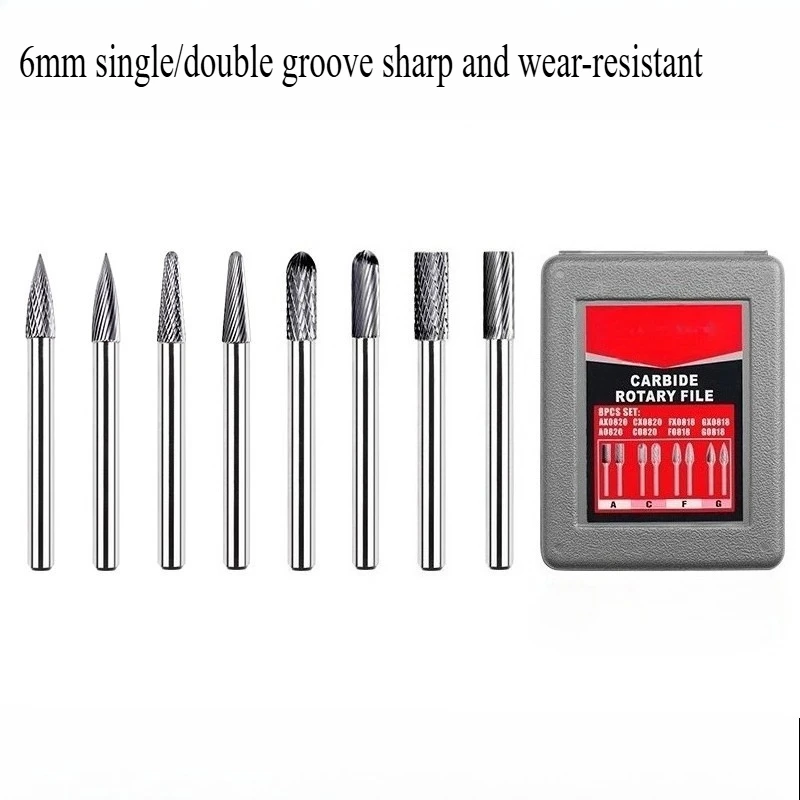 6/8 мм твердосплавный роторный напильник, внутренняя шлифовальная головка, электрическая дрель, шлифовальный нож, шлифовальный инструмент, расширение вольфрамовой стали
6/8 мм твердосплавный роторный напильник, внутренняя шлифовальная головка, электрическая дрель, шлифовальный нож, шлифовальный инструмент, расширение вольфрамовой стали