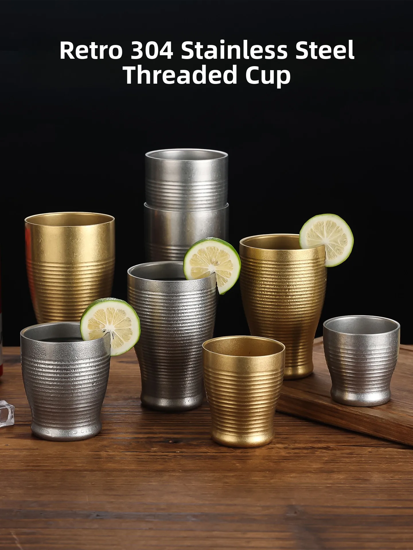 Retro Stainless Steel Double Layered Beer Glasses Golden Color for Restaurant Tea Water Cups Juice Glasses Barbecue Shop Spec...
Retro Stainless Steel Double Layered Beer Glasses Golden Color for Restaurant Tea Water Cups Juice Glasses Barbecue Shop Spec...
