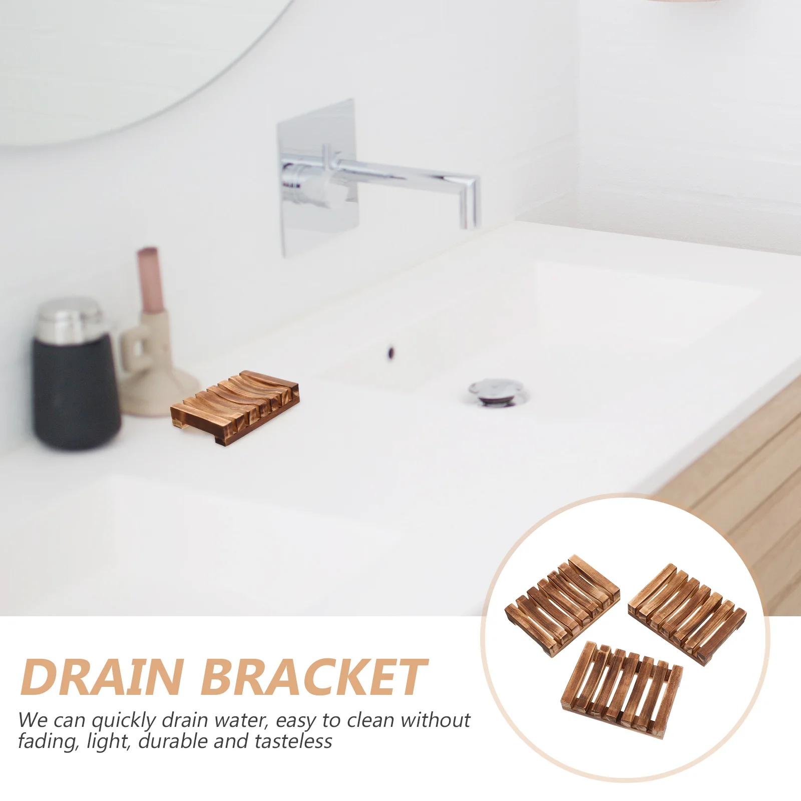 3pcs Wooden Tray Real Wood Soap Holder Hollow Drain Design For Bathroom Kitchen Bathtub Smooth Soap Dish Storage Stand
3pcs Wooden Tray Real Wood Soap Holder Hollow Drain Design For Bathroom Kitchen Bathtub Smooth Soap Dish Storage Stand