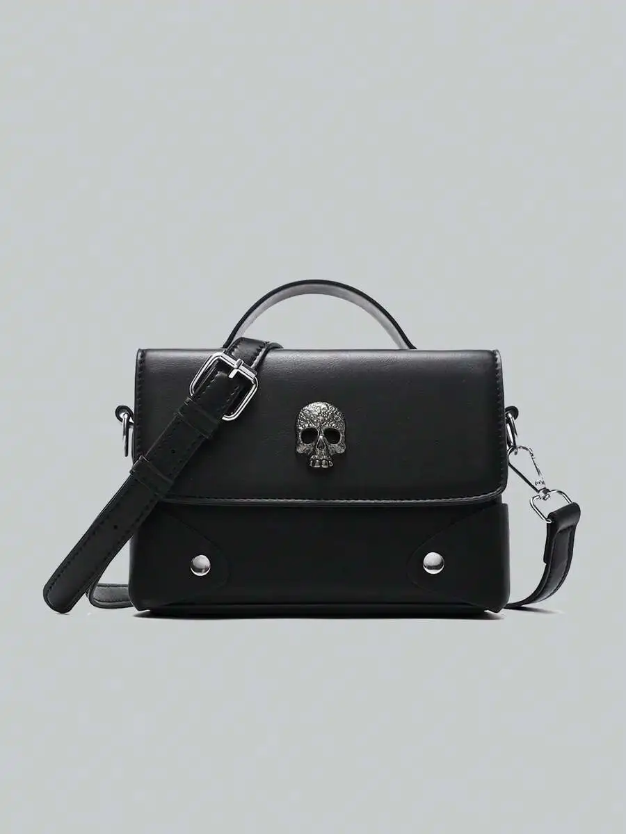 peach tree Men's Waterproof PU Skull Messenger Bag - Business Crossbody Shoulder Pack
peach tree Men's Waterproof PU Skull Messenger Bag - Business Crossbody Shoulder Pack