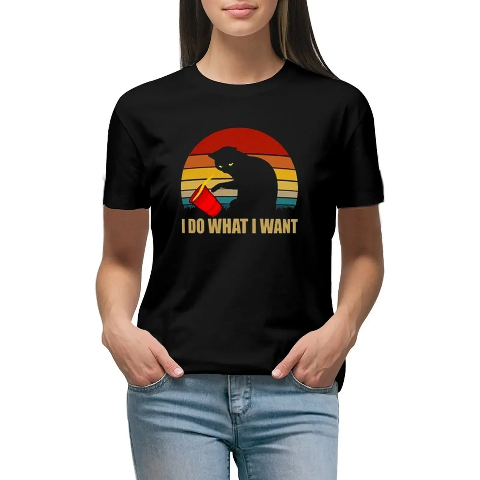 Cat I Do What I Want T-Shirt summer top female customs design your own workout shirts for Women
Cat I Do What I Want T-Shirt summer top female customs design your own workout shirts for Women