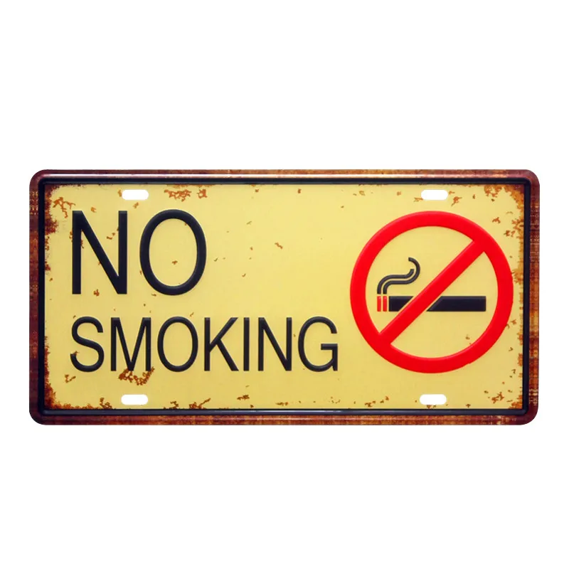 Metal Painting "No Smoking" Wall Art Decor Poster Iron Plate Vintage House Bar Coffee Retro Tin Signs 15*30cm Free Shipping A276
Metal Painting "No Smoking" Wall Art Decor Poster Iron Plate Vintage House Bar Coffee Retro Tin Signs 15*30cm Free Shipping A276