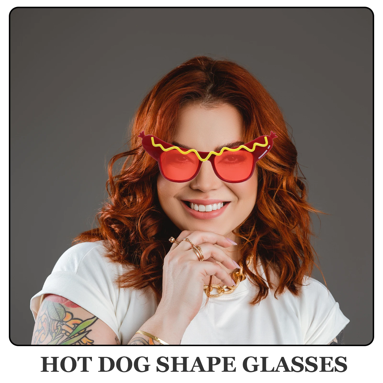 Hot Dog Design Party Glasses Prank Decorative Eyewear Lightweight Fun Novelty Props Festivals Adults Beach Music Events Costume
Hot Dog Design Party Glasses Prank Decorative Eyewear Lightweight Fun Novelty Props Festivals Adults Beach Music Events Costume