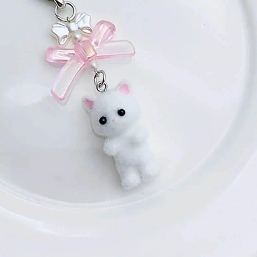 Colorful Flocking Cat Charms Kitten Keychain Pendant for Necklace Bracelet DIY Jewelry Making Crafts Accessories
Colorful Flocking Cat Charms Kitten Keychain Pendant for Necklace Bracelet DIY Jewelry Making Crafts Accessories