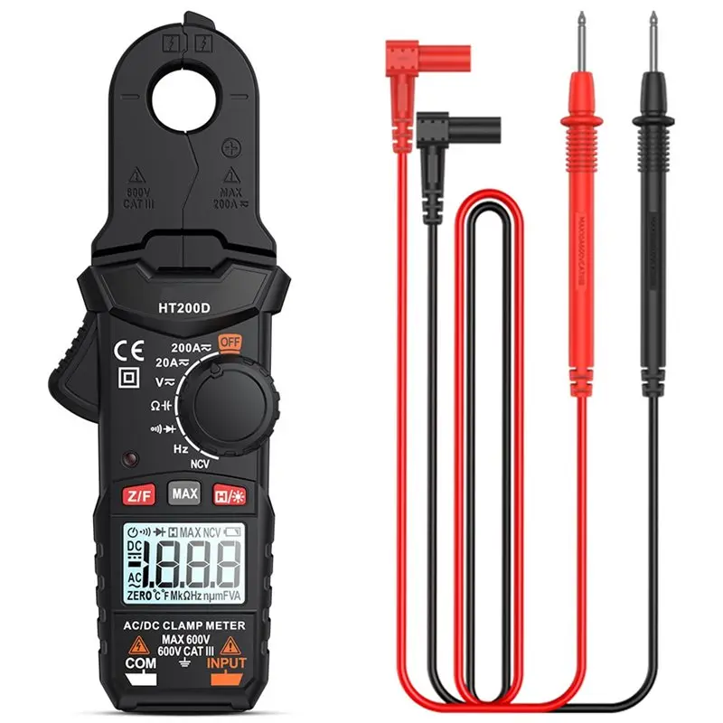 LICE-HT200D Clamp Meter DC/AC Current Voltage Digital Clamp Meter Measure The Frequency Of Resistance Capacitance NCV Test
LICE-HT200D Clamp Meter DC/AC Current Voltage Digital Clamp Meter Measure The Frequency Of Resistance Capacitance NCV Test