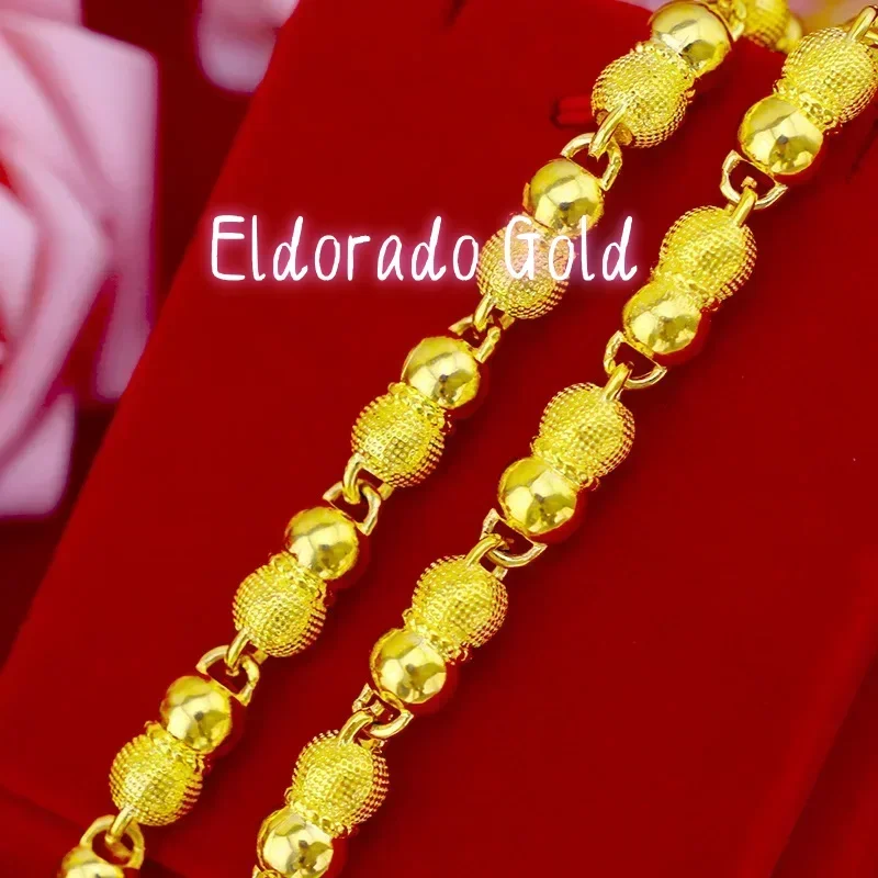 Eldorado Gold 9999 Real Gold 24K Solid Thick Gold Men's European and American Fashion Domineering Printing Gourd Necklace
Eldorado Gold 9999 Real Gold 24K Solid Thick Gold Men's European and American Fashion Domineering Printing Gourd Necklace
