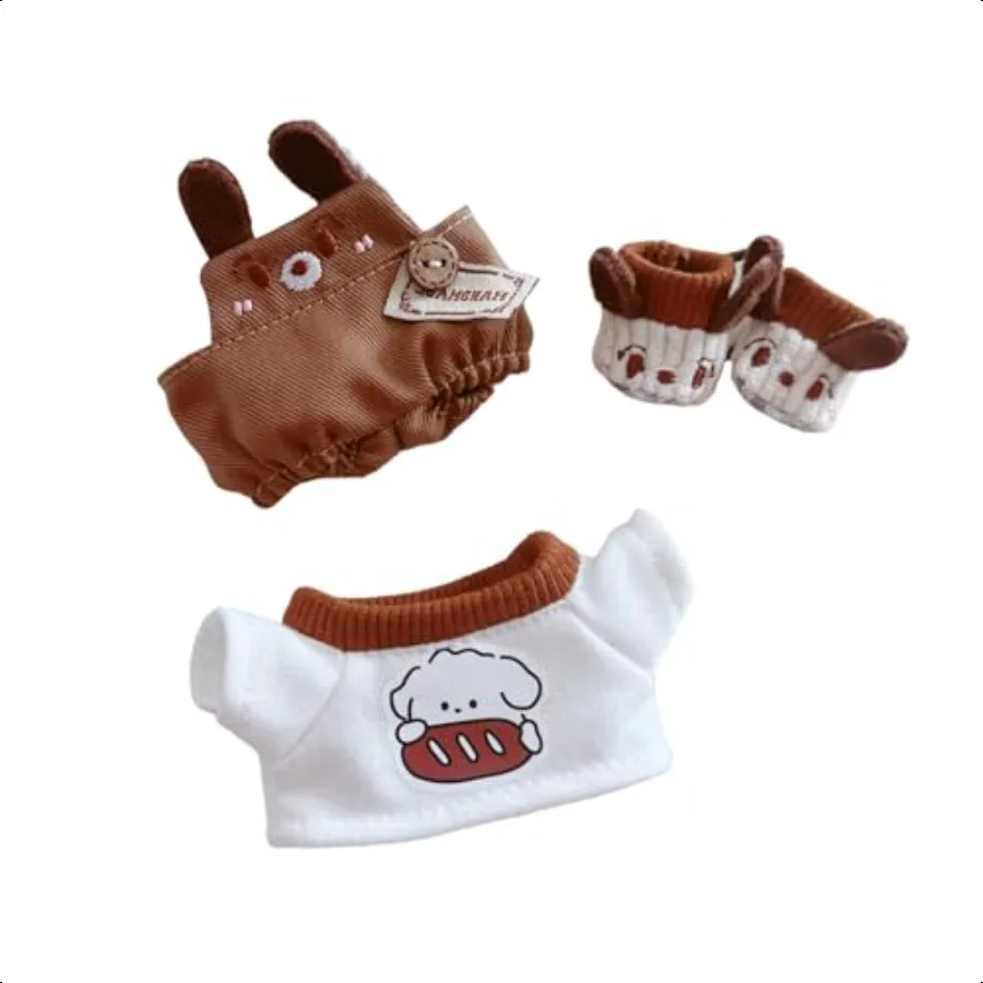 CALEMBOU Plush Doll Clothes Cute Stuffed Animal Clothes for Plush Doll 6 Inches Puppy Suit 3Piece Set Soft Stuffed Plush Toy Dr
CALEMBOU Plush Doll Clothes Cute Stuffed Animal Clothes for Plush Doll 6 Inches Puppy Suit 3Piece Set Soft Stuffed Plush Toy Dr