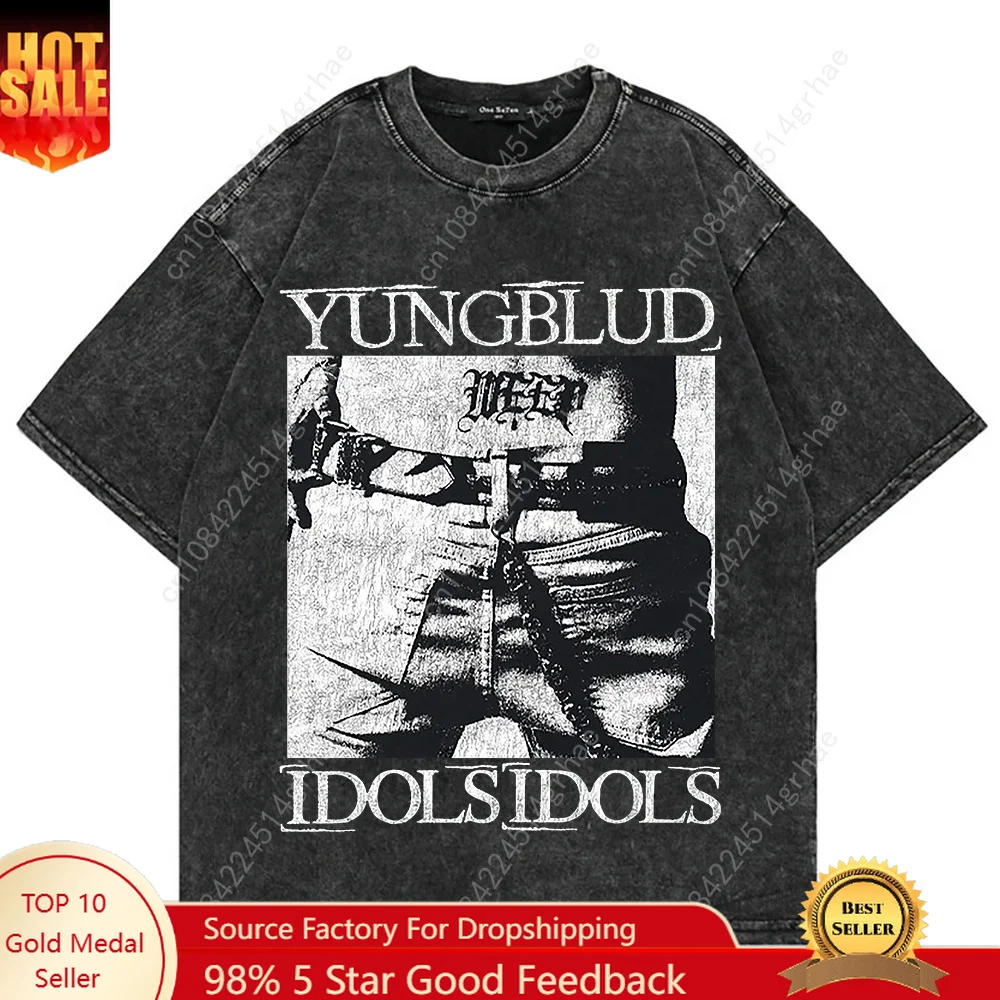 100% Cotton Vintage Washed Yungblud Idols World Tour 2025 T Shirt Fashion Men/Women Hip Hop Cool Oversize Acid Wash Tees Shirts
100% Cotton Vintage Washed Yungblud Idols World Tour 2025 T Shirt Fashion Men/Women Hip Hop Cool Oversize Acid Wash Tees Shirts