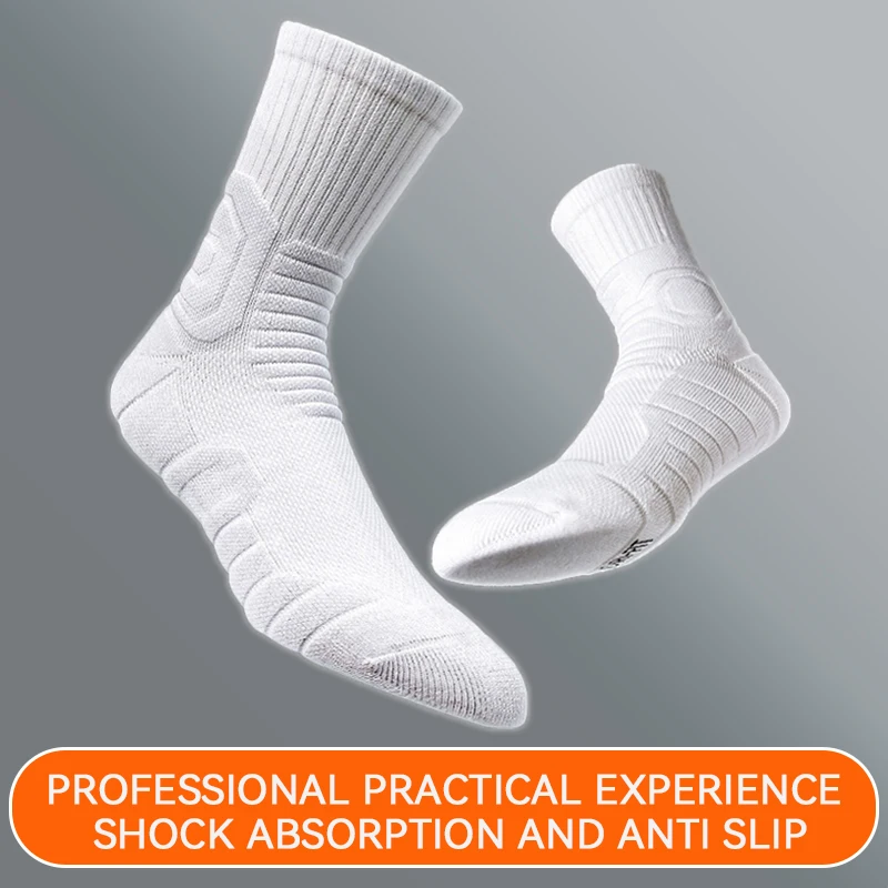 XARC 2Pairs Jump man Mid Length Basketball Socks for Men,jump man,Thick Towel Bottom, Breathable and Non Slip, Running Sports
XARC 2Pairs Jump man Mid Length Basketball Socks for Men,jump man,Thick Towel Bottom, Breathable and Non Slip, Running Sports