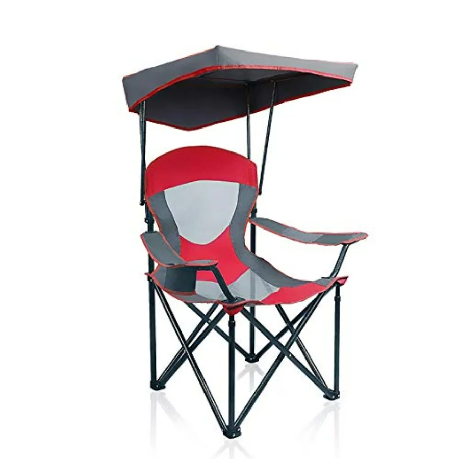 Heavy Duty Canopy Camping Chair for Beach Fishing Outdoor Use, Steel Frame Black Chair with Adjustable Sunshade Cup Holder, 350
Heavy Duty Canopy Camping Chair for Beach Fishing Outdoor Use, Steel Frame Black Chair with Adjustable Sunshade Cup Holder, 350
